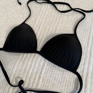 Aerie Elegant Black Bikini Top